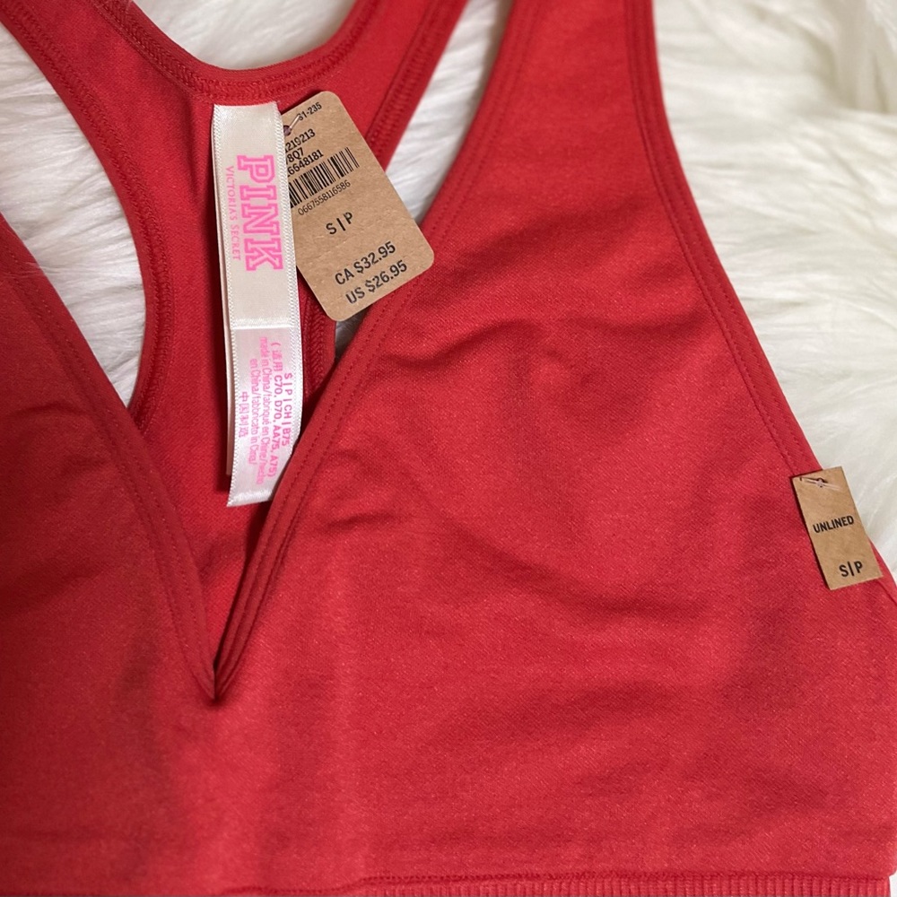 NWT PINK Victoria's Secret Seamless Plunge Bralette - Picture 4 of 5